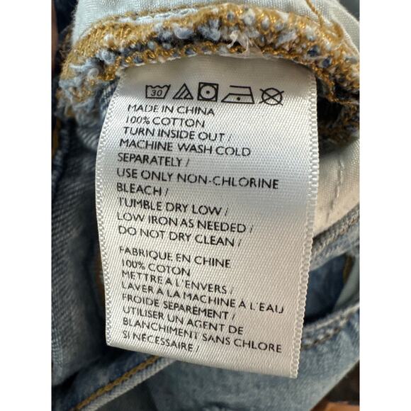 BDG Relaxed Straight Jeans Size 26 Distressed Button Fly High Rise - Picture 6 of 6